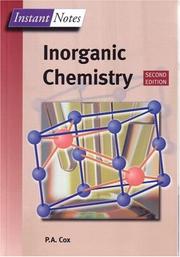 Cover of: Inorganic chemistry by P. A. Cox