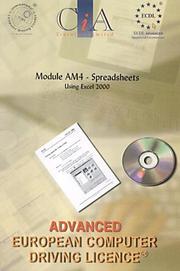 Cover of: ECDL/ICDL Advanced Module AM4 Spreadsheets Using Excel 2000 (Ecdl Adv) by CIA Training Ltd
