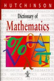 Cover of: Dictionary of Mathematics