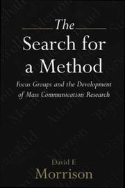 The search for a method by David E. Morrison