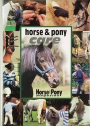 Cover of: Horse & pony care