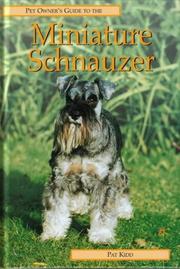 Cover of: Pet Owner's Guide to the Miniature Schnauzer (Pet Owner's Guide)