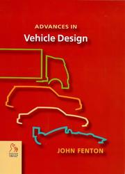 Cover of: Advances in vehicle design