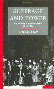Cover of: Suffrage and power by Cheryl Law