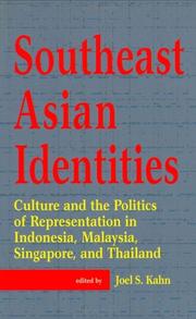 Cover of: South East Asian Identities by Joel S. Kahn
