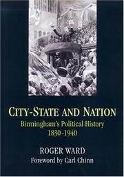 Cover of: City-state And Nation by Roger Ward