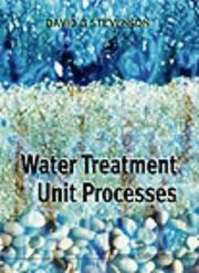 Water treatment unit processes by David G. Stevenson