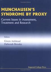Cover of: Munchausen's syndrome by proxy: current issues in assessment, treatment, and research