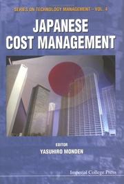 Cover of: Japanese Cost Management (Series on Technology Management)