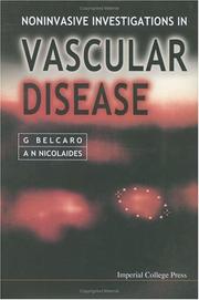 Cover of: Noninvasive Investigations in Vascular Disease by G. Belcaro, A. N. Nicholaides