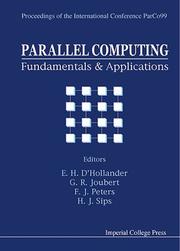 Cover of: Parallel Computing: Fundamentals and Applications : Proceedings of the International Conference Parco99 Delft, the Netherlands 17-20 August 1999