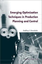 Cover of: Emerging optimization techniques in production planning and control