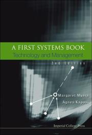 Cover of: A First Systems Book by Margaret Myers, Agnes Kaposi
