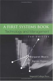 Cover of: A First Systems Book by Margaret Myers, Agnes Kaposi