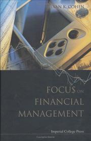 Cover of: Focus On Financial Management by Ivan K. Cohen