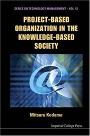 Cover of: Project-based Organization in the Knowledge-based Society by Mitsuru Kodama