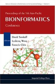 Cover of: Proceedings of the 5th Asia-Pacific Bioinformatics Conference: Hong Kong 15 - 17 January 2007 (Series on Advances in Bioinformatics and Computational Biology)