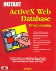 Cover of: Instant ActiveX web database programming