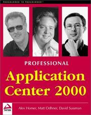 Cover of: Professional Application Center 2000
