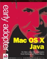 Cover of: Early Adopter Mac OS X Java