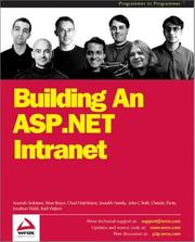 Cover of: Building an ASP.NET Intranet