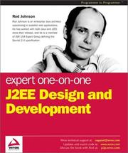 Expert One-on-One J2EE Design and Development by Rod Johnson