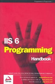 Cover of: IIS6 Programming Handbook