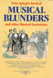 Cover of: Musical Blunders: And Other Musical Curiosities