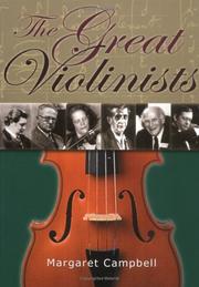 Cover of: The Great Violinists | Margaret Campbell