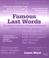 Cover of: Famous Last Words