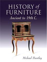 Cover of: History of Furniture: Ancient to 19th C.