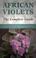 Cover of: African violets