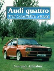 Cover of: Audi Quattro (Crowood Autoclassic) by Laurence Meredith