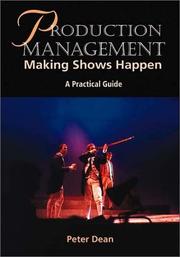 Cover of: Production Management: Making Shows Happen