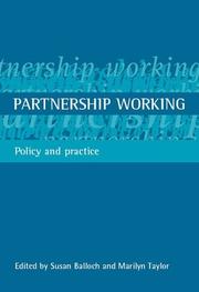 Cover of: Partnership Working: Policy and Practice