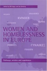 Cover of: Women and homelessness in Europe: pathways, services and experiences