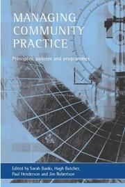 Cover of: Managing Community Practice by 