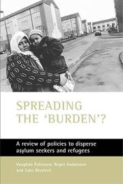 Cover of: Spreading the 'burden'? by Vaughan Robinson