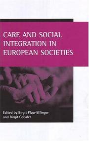 Cover of: Care And Social Integration In European Societies by 