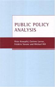 Cover of: Public policy analysis