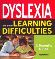 Cover of: Dyslexia & Other Learning Difficulties: A Parent's Guide (Self Help Guides)