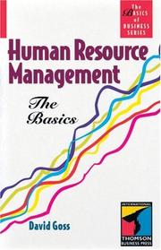 Cover of: Human Resource Management: The Basics