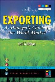 Cover of: Exporting: A Manager's Guide to the World Market