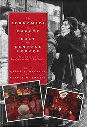 Cover of: Economics of Change in East & Central Europe by Peter J. Buckley, Pervez N. Ghauri