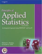 Cover of: Principles of Applied Statistics: An Integrated Approach using MINITAB and Excel (Principles of Management)