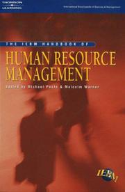 Cover of: The IEBM Handbook of Human Resource Management (International Encyclopedia of Business & Management)