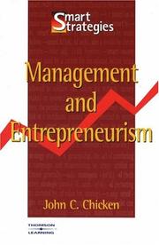 Cover of: Management and Entrepreneurism (Smart Strategies) by John Chicken