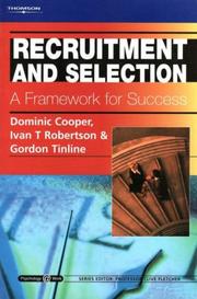 Cover of: Recruitment and selection by Cooper, Dominic