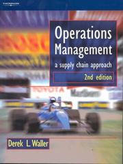 Operations Management by Derek L Waller
