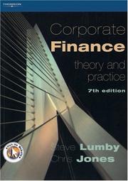 Cover of: Corporate Finance by Steve Lumby, Chris Jones